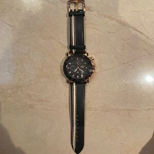 Lige men’s watch, leather band, beautiful design, luxury feeling, basically new